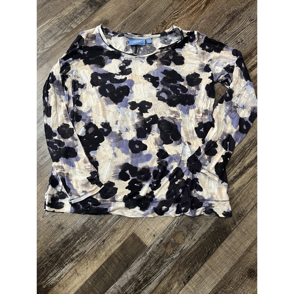 Vera Wang Large Soft Top Blouse Multi Colored Made in Jordan